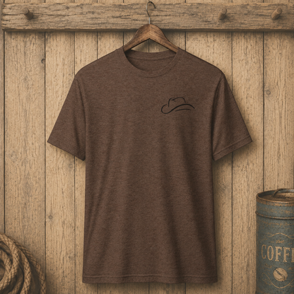 Cowboy Kenny Coffee Brown Tri-Blend T-Shirt