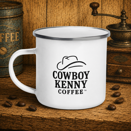 Cowboy Kenny Coffee Enamel Camp Mug