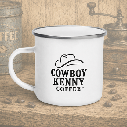 Cowboy Kenny Coffee Enamel Camp Mug