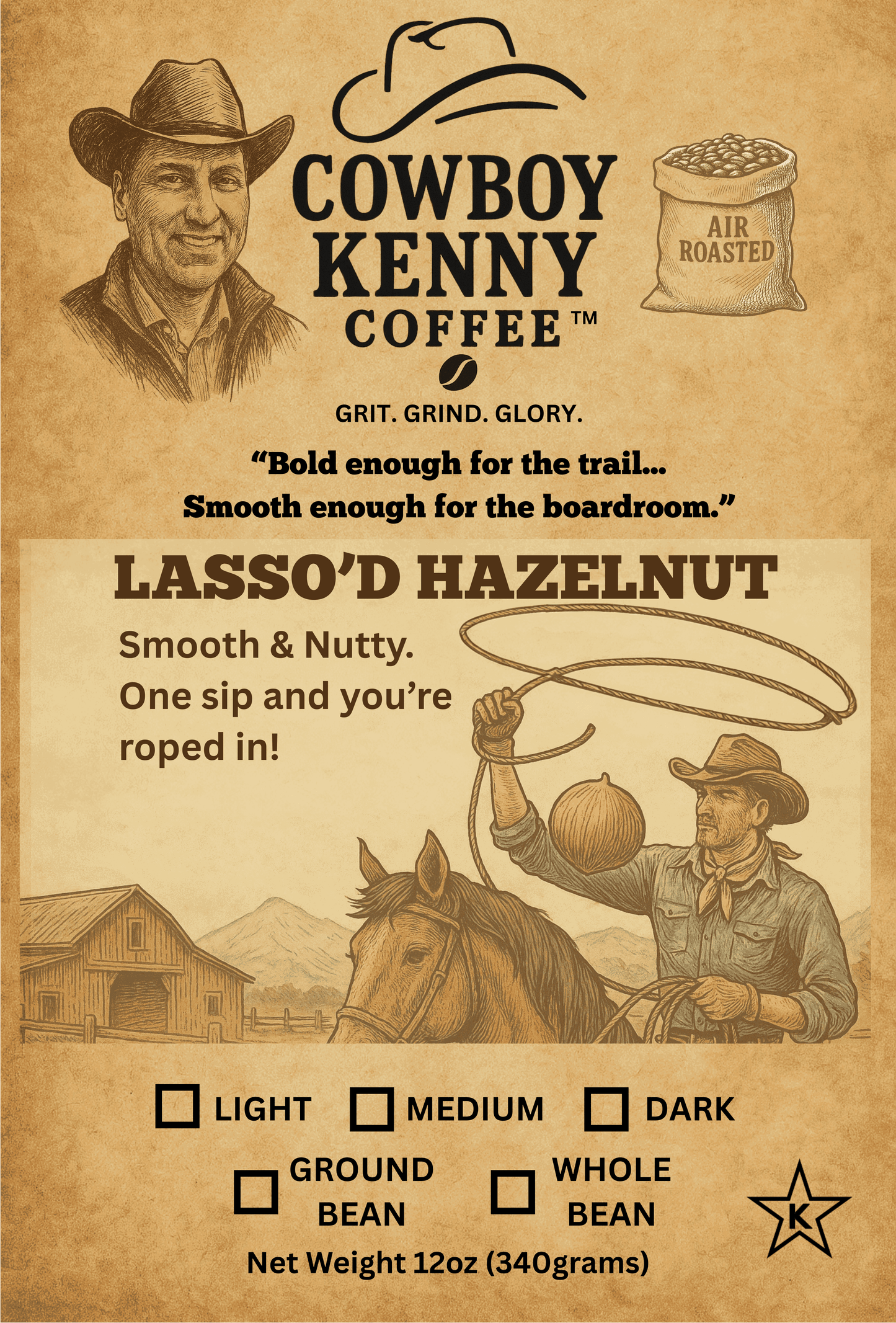 Lasso’d Hazelnut