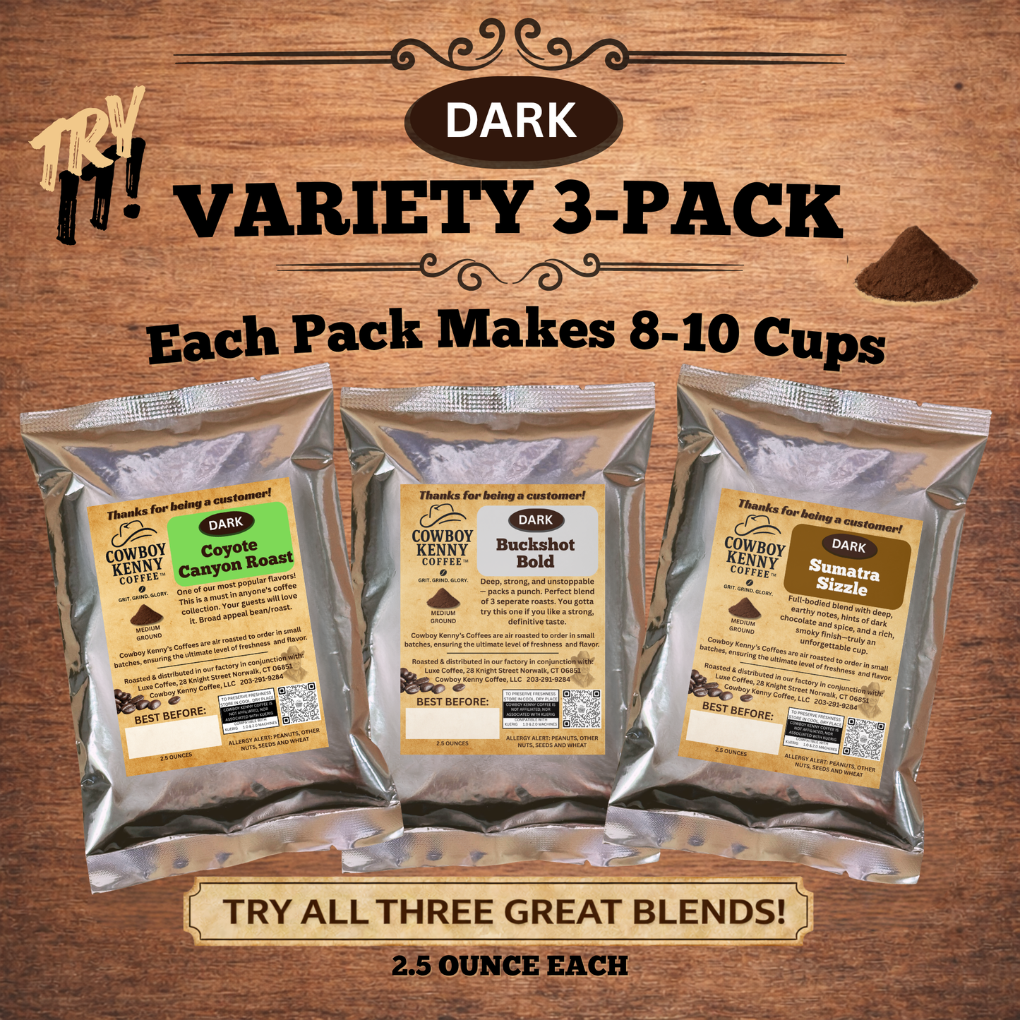 Variety 3 Pack Dark