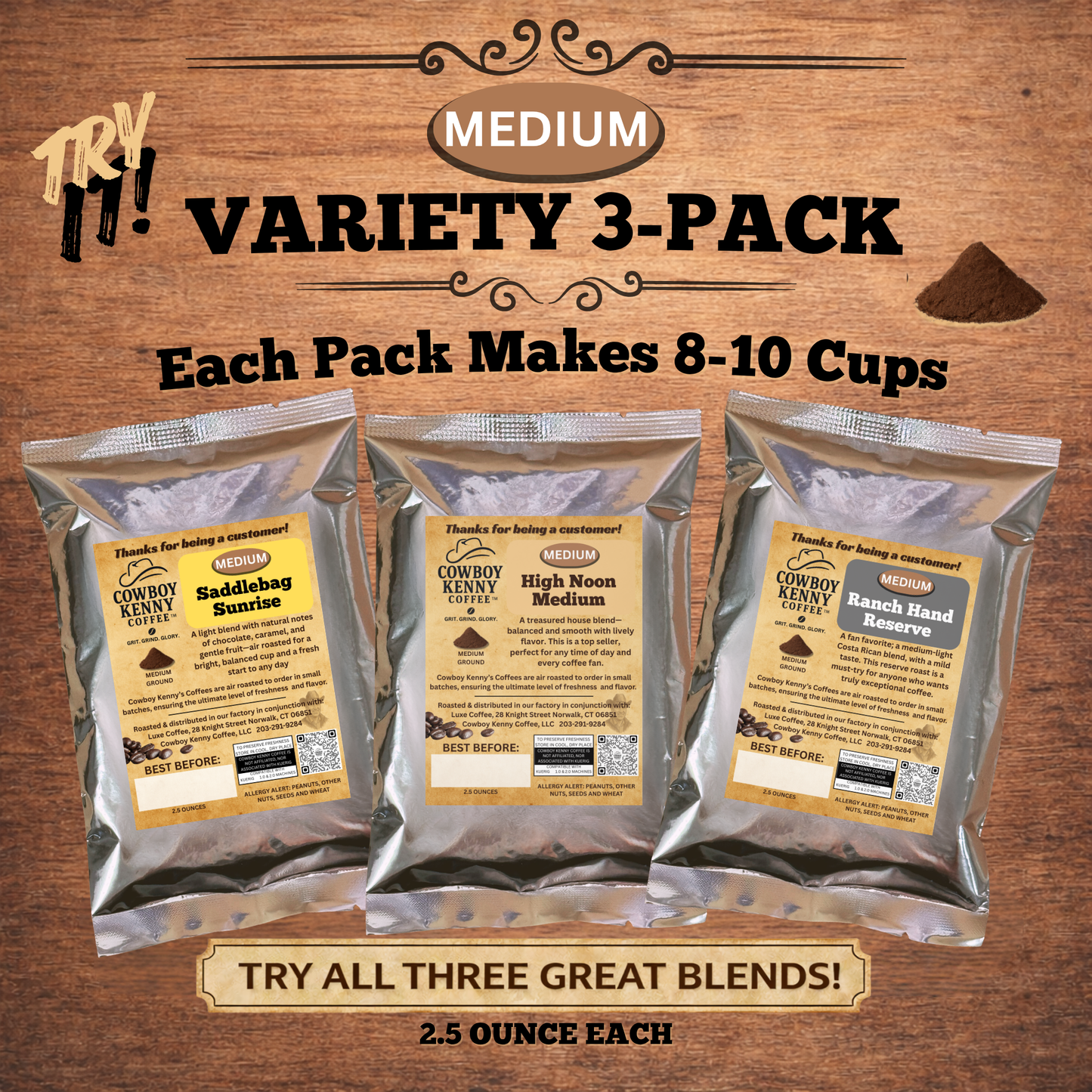 Variety 3 Pack Medium